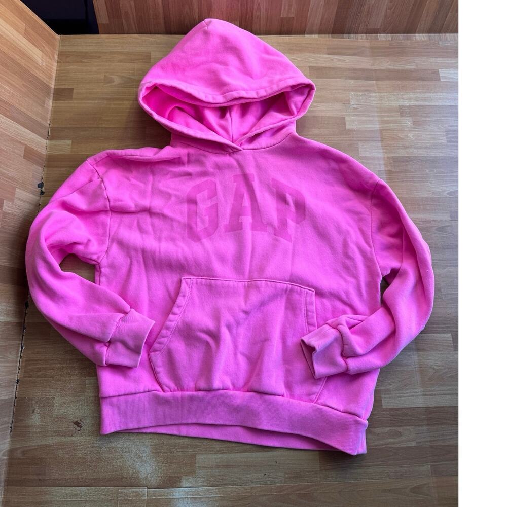 Gap hot pink pullover girls hoodie size 10
